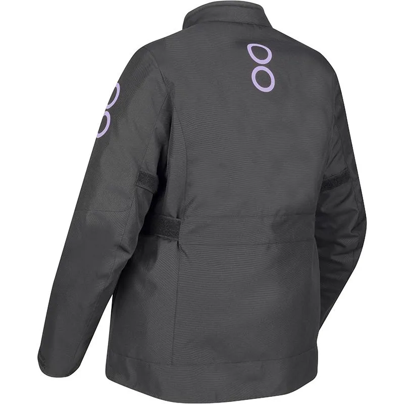 Blouson LADY PAMELA QUEEN SIZE BERING noir/lilas - MAXXESS.FR, Blouson moto textile