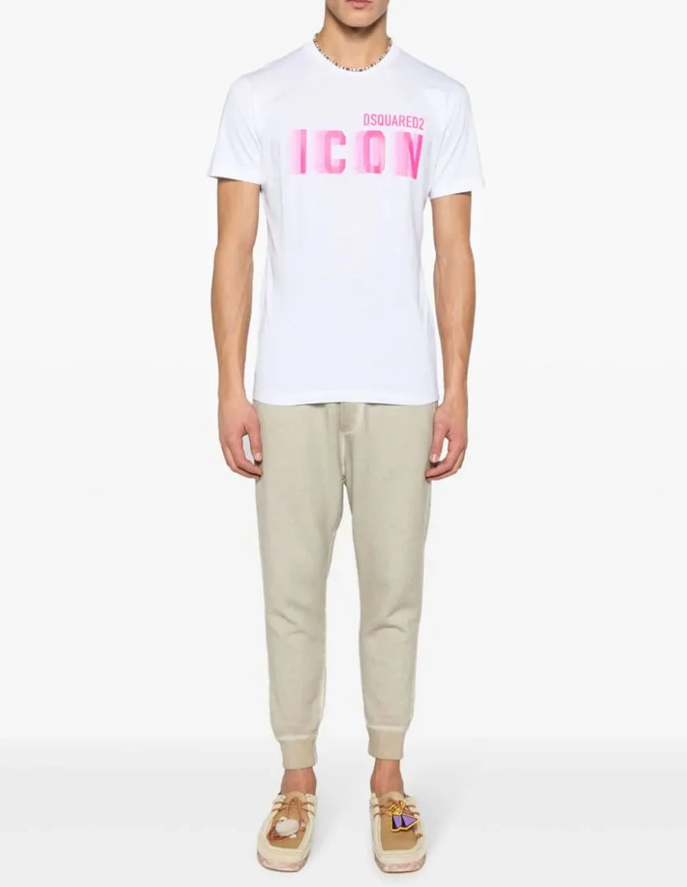 Camiseta Dsquared2 Icon Blur Blanca Hombre