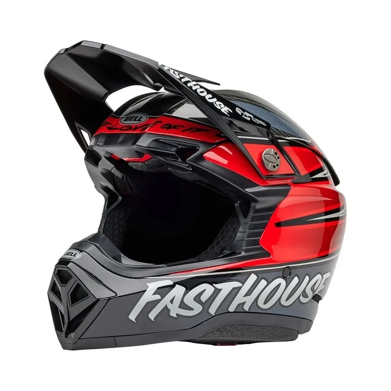 Casque BELL Moto-10 Spherical Mips - Fasthouse DITD 25 Gloss Gray/Red - piecemotoquad