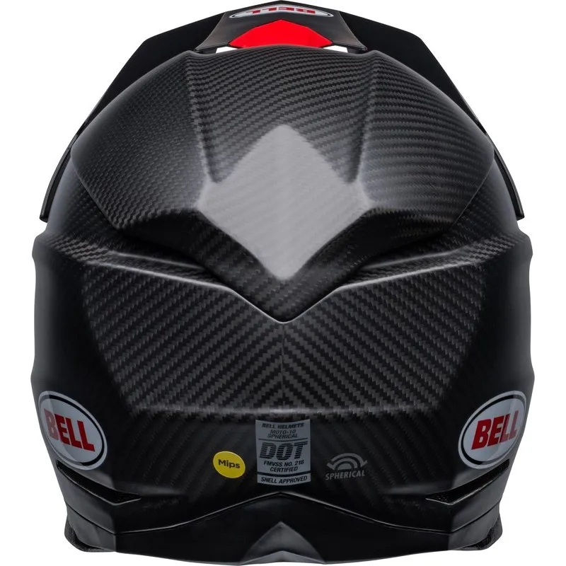 Casque BELL Moto-10 Spherical - Satin/Gloss Black/Red - piecemotoquad