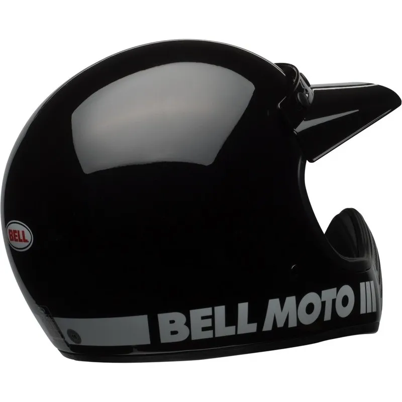 Casque BELL Moto-3 Classic - Noir brillant - piecemotoquad