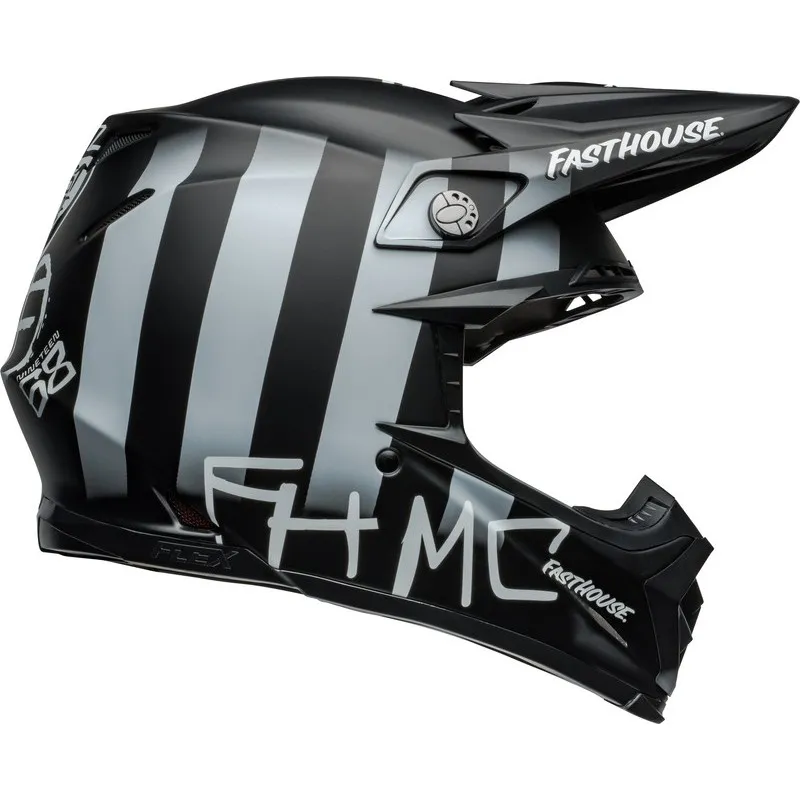 Casque BELL Moto-9S Flex - Fasthouse MC Core Matte Black/Yellow - piecemotoquad