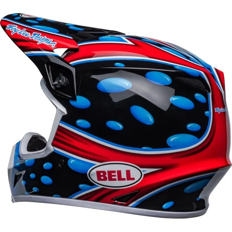 Casque BELL MX-9 Mips - McGrath Showtime 23 Gloss Black/Red - piecemotoquad