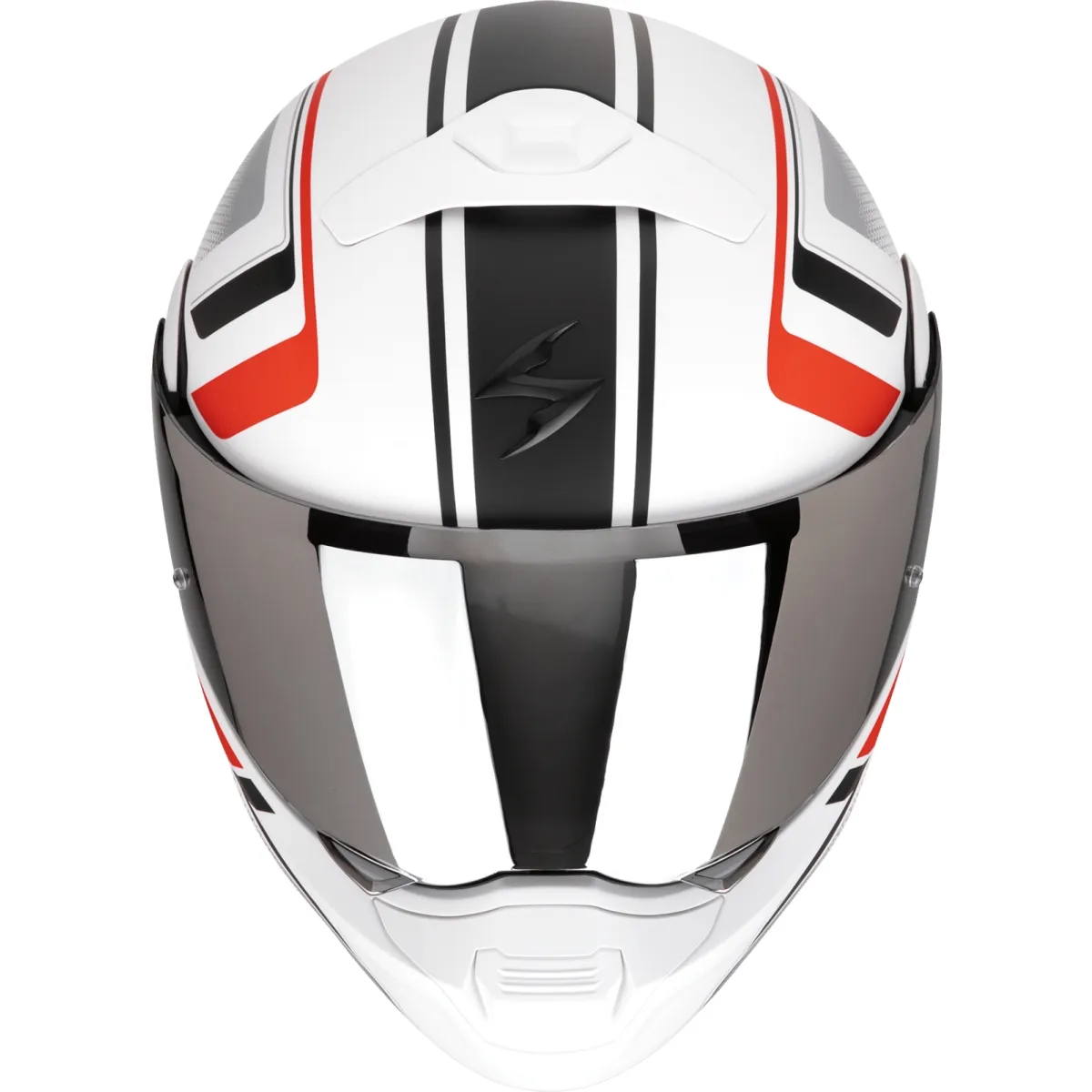 Casque Scorpion EXO 930 Evo Ardens Blanc Mat Noir Rouge - Casque Modulable