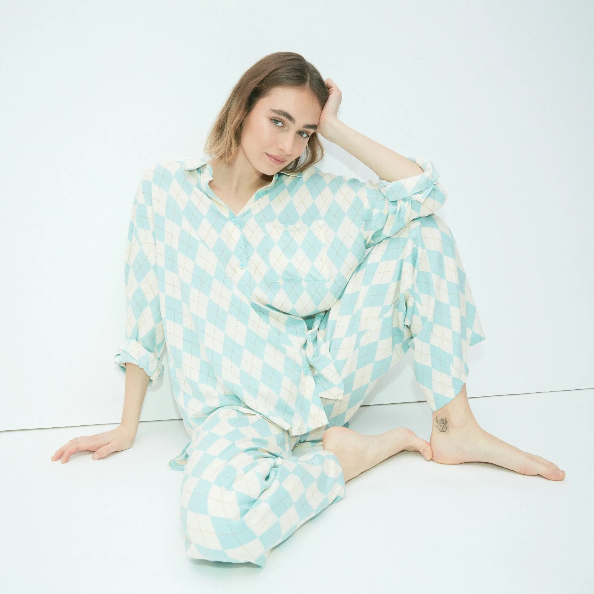 chemise de pyjama coloré----