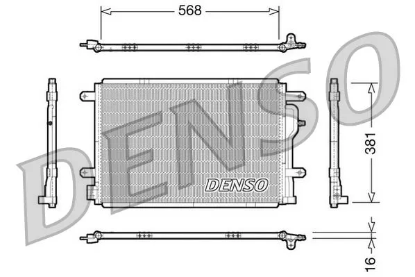 Condenseur, climatisation DENSO DCN02004 