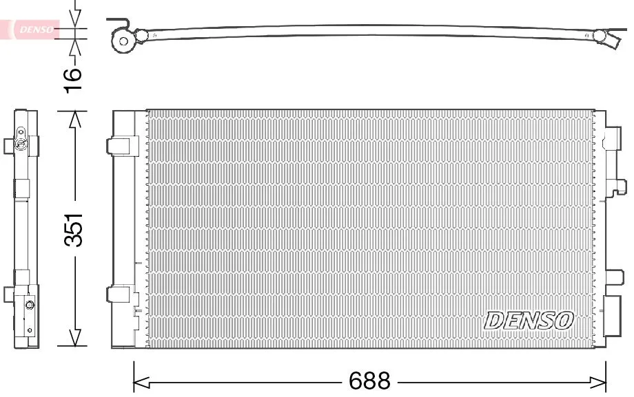 Condenseur, climatisation DENSO DCN23034 
