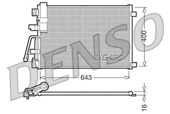 Condenseur, climatisation DENSO DCN46003 
