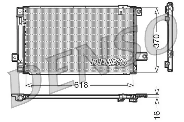 Condenseur, climatisation DENSO DCN50013 