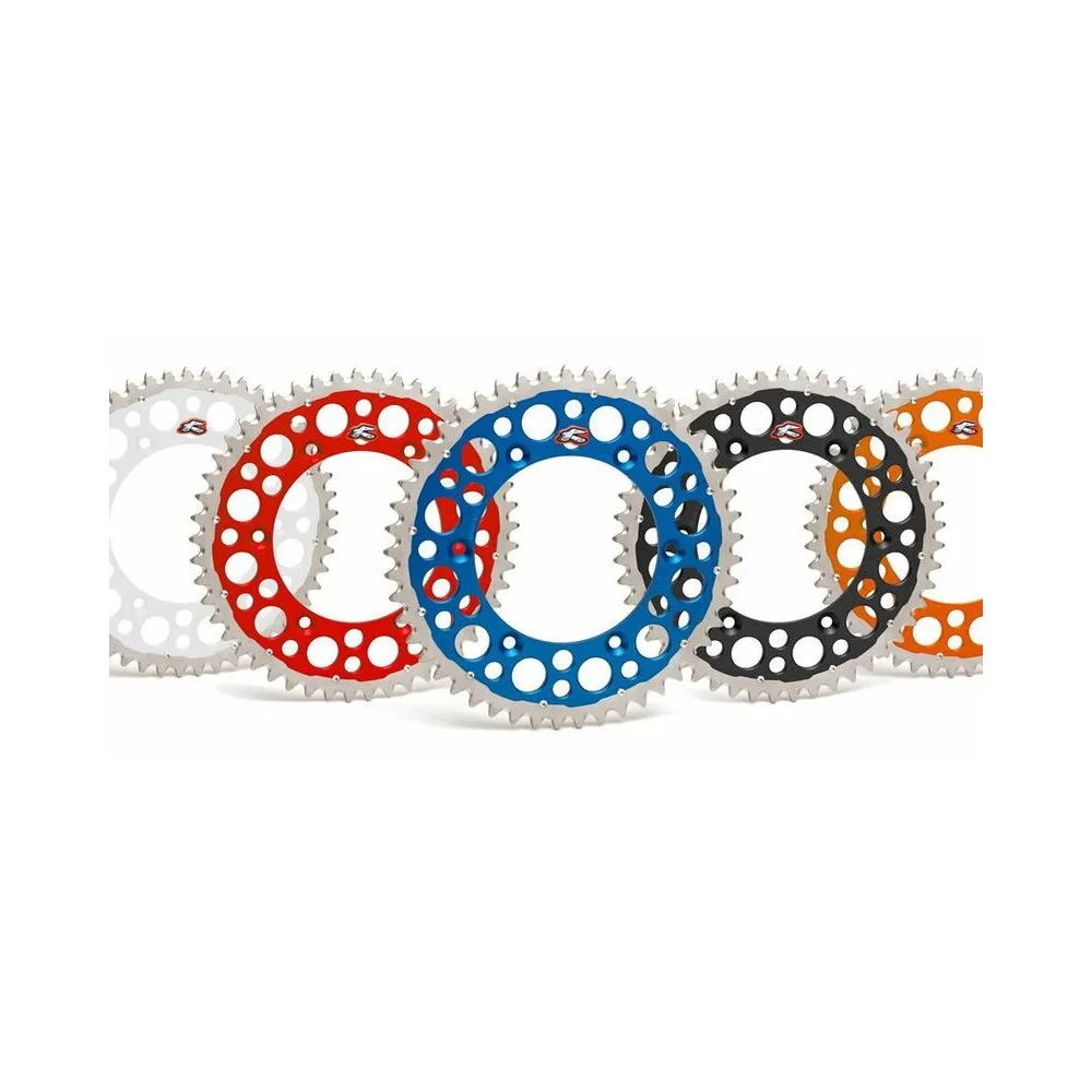 Couronne RENTHAL Twinring aluminium Ultra-Light anti-boue anodisé dur