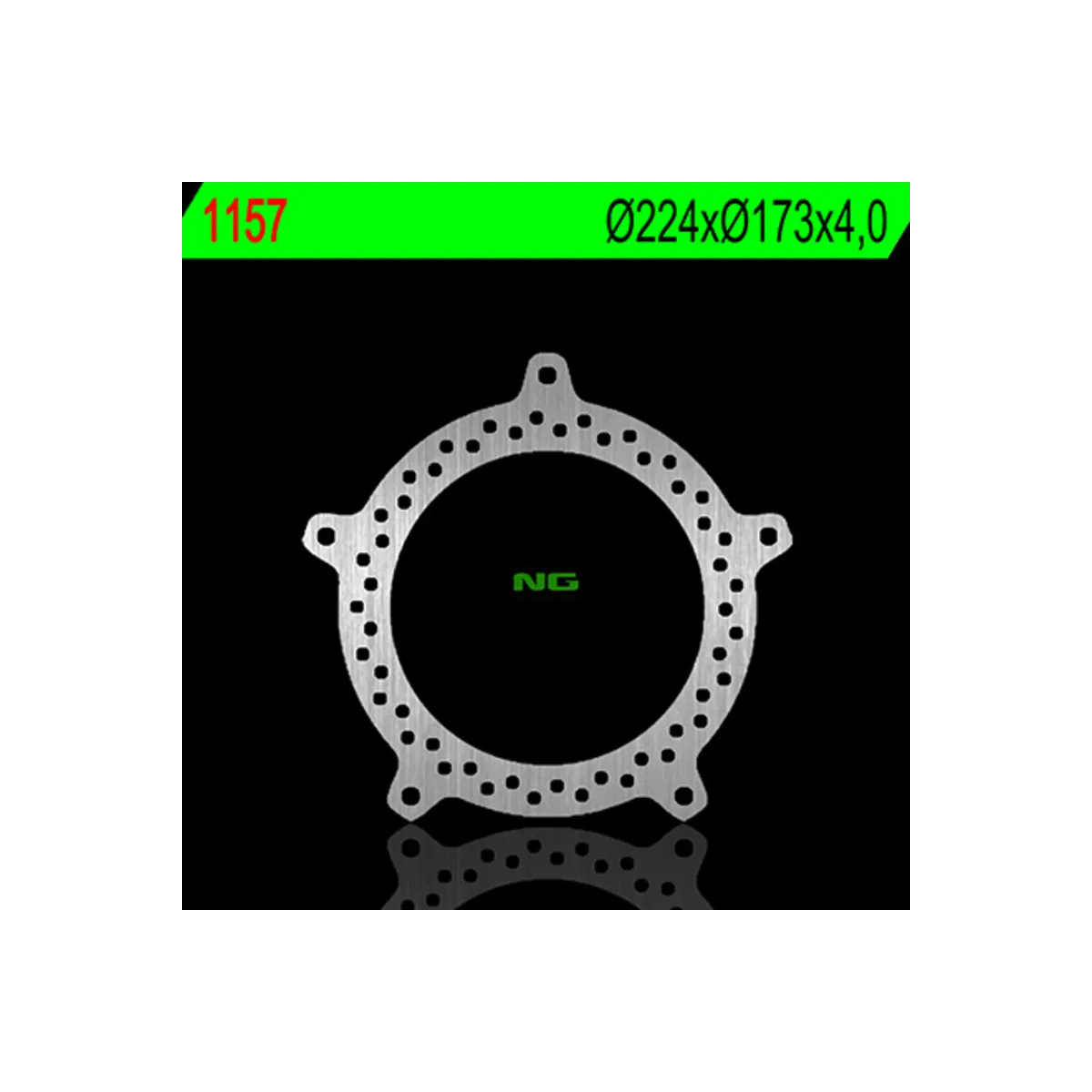 Disque de frein avant NG 224x173x4,0