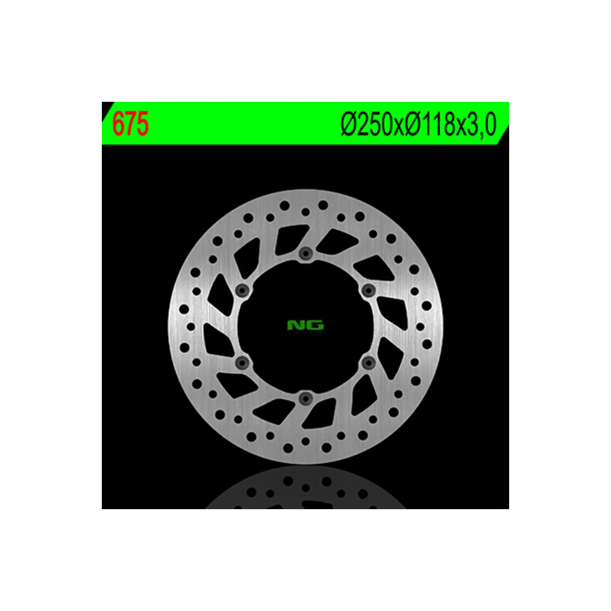 Disque de frein NG avant 250x118x3,0