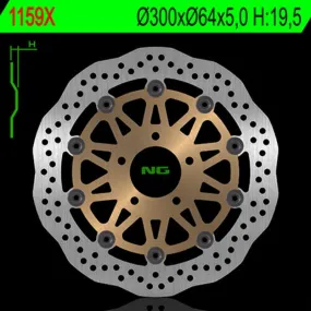Disque de frein NG BRAKES pétale flottant - 1159X