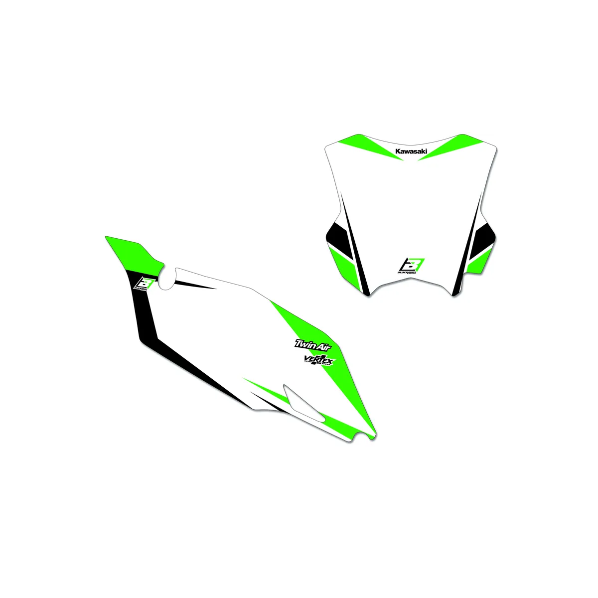 Fonds de plaques BLACKBIRD Graphic Kawasaki 250 KXF 2009-2012 450 KXF 2009-2011