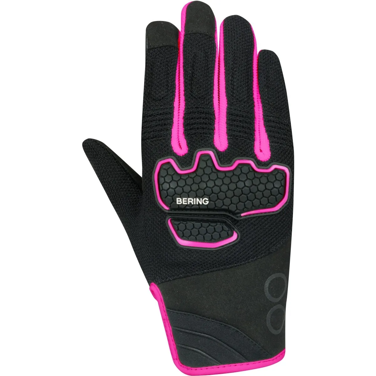 Gants Femme Bering Lady Breeze Noir Fuschia - Gants Moto Femme