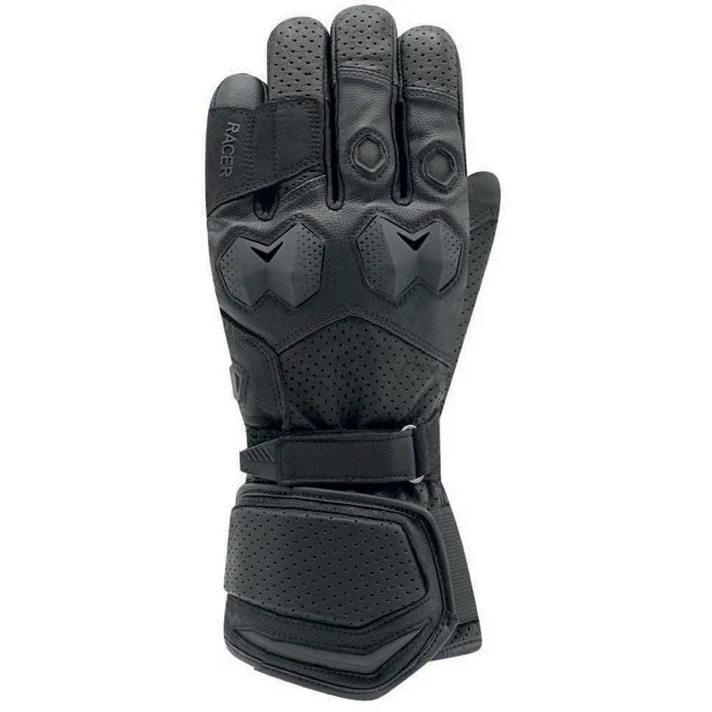 Gants LONG BLOCKS D3O® RACER noir - MAXXESS.FR, Gants moto été