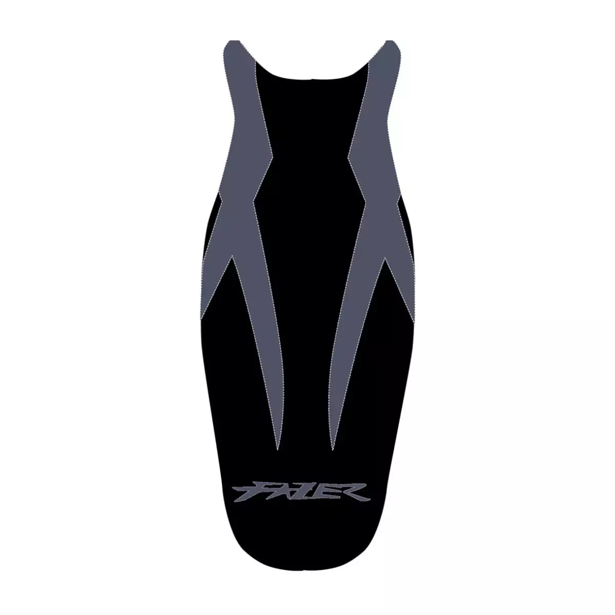 Housse De Selle Bagster Yamaha FZ6 Noir Mat Gris 2156T - Selle moto
