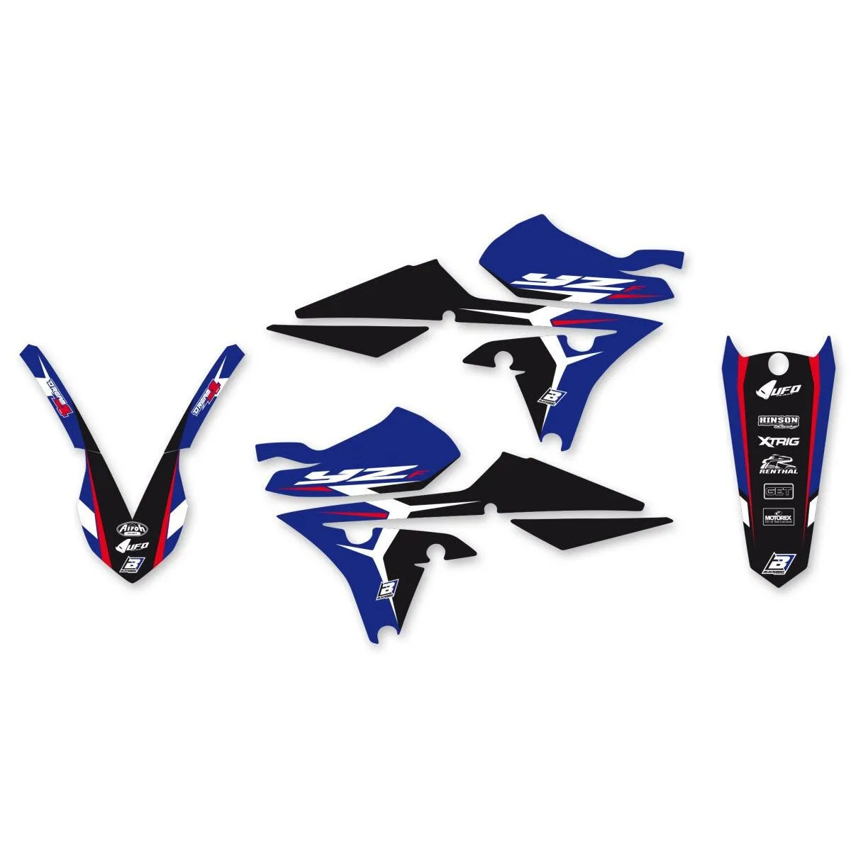 Kit déco BLACKBIRD Dream Graphic 4 Yamaha 250 2014-2018 450 YZF 2014-2017