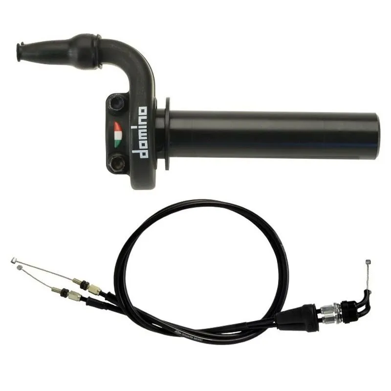 Kit poignées DOMINO KRE avec câbles noir pour moto suzuki RM-Z 250, RM-Z 450