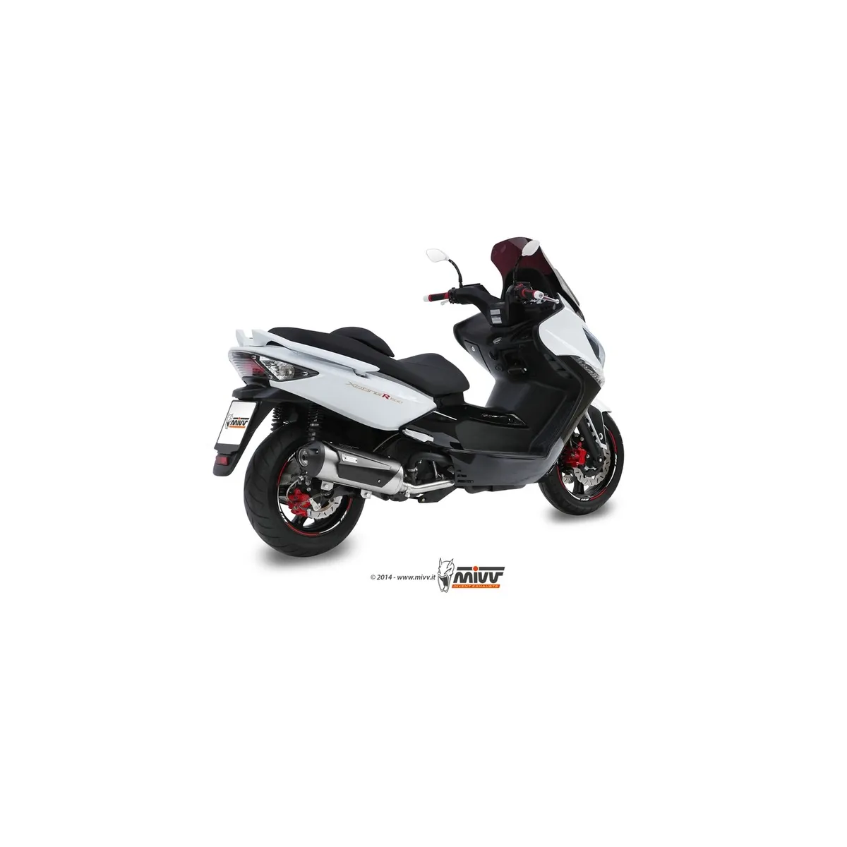 Ligne complète MIVV Urban inox Kymco Xciting 500 2010-2014