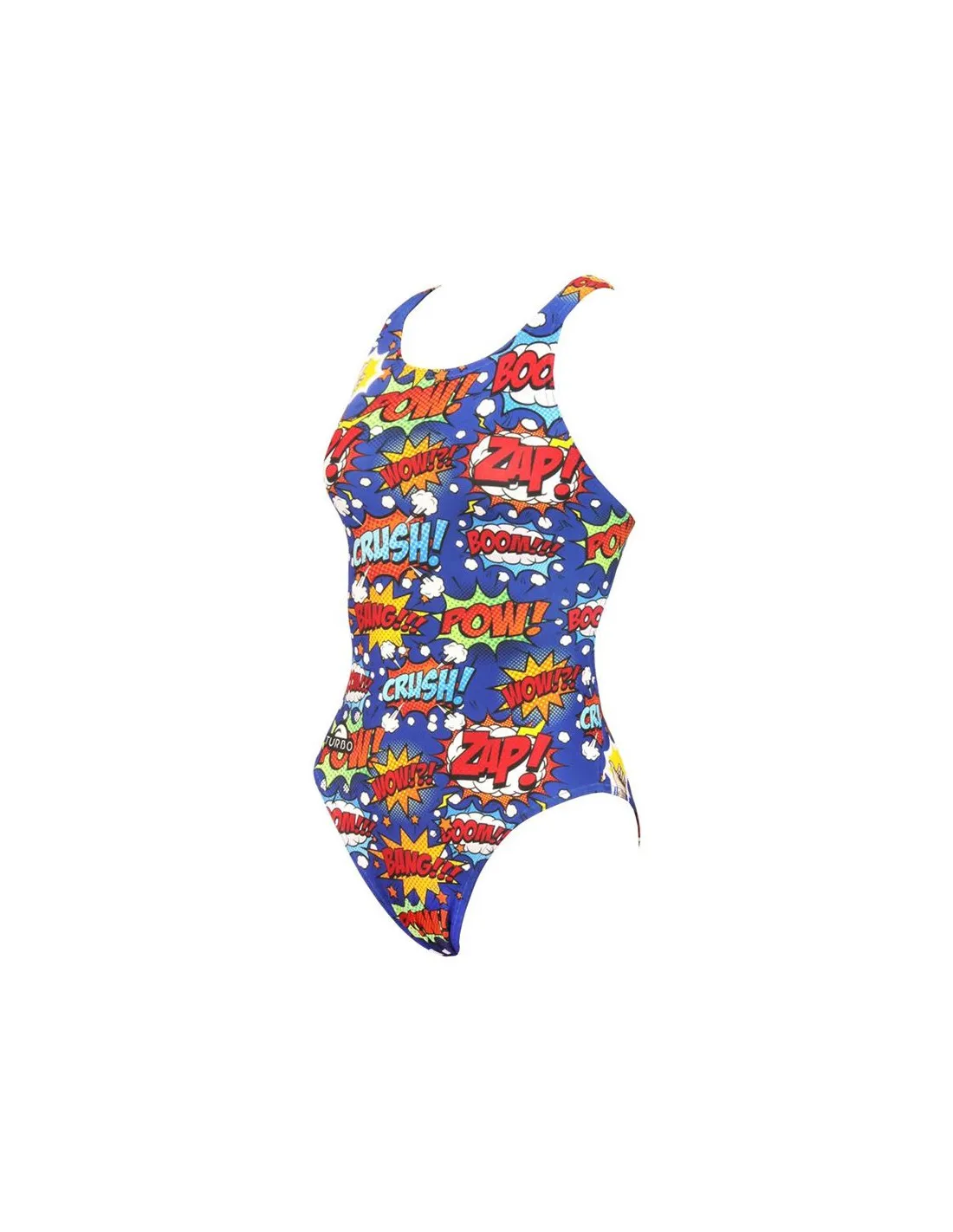 Maillot de bain bleu Turbo Pro-Racer Boom !!! Femmes