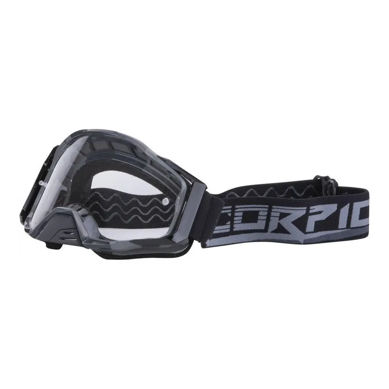 MASQUE CROSS SCORPION  ARGENT NOIR E21