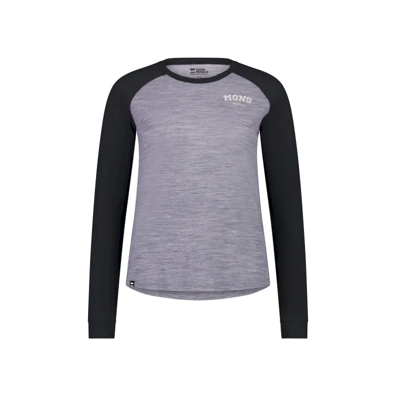 Mons Royale Icon Merino Raglan Long Sleeve - T-shirt en laine mérinos femme