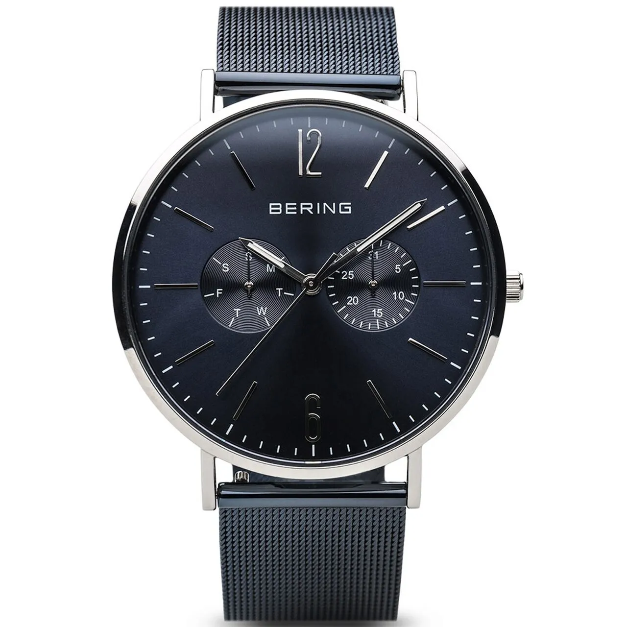 Montre homme Bering 14240-303, Quartz, 40mm, 3ATM, argent