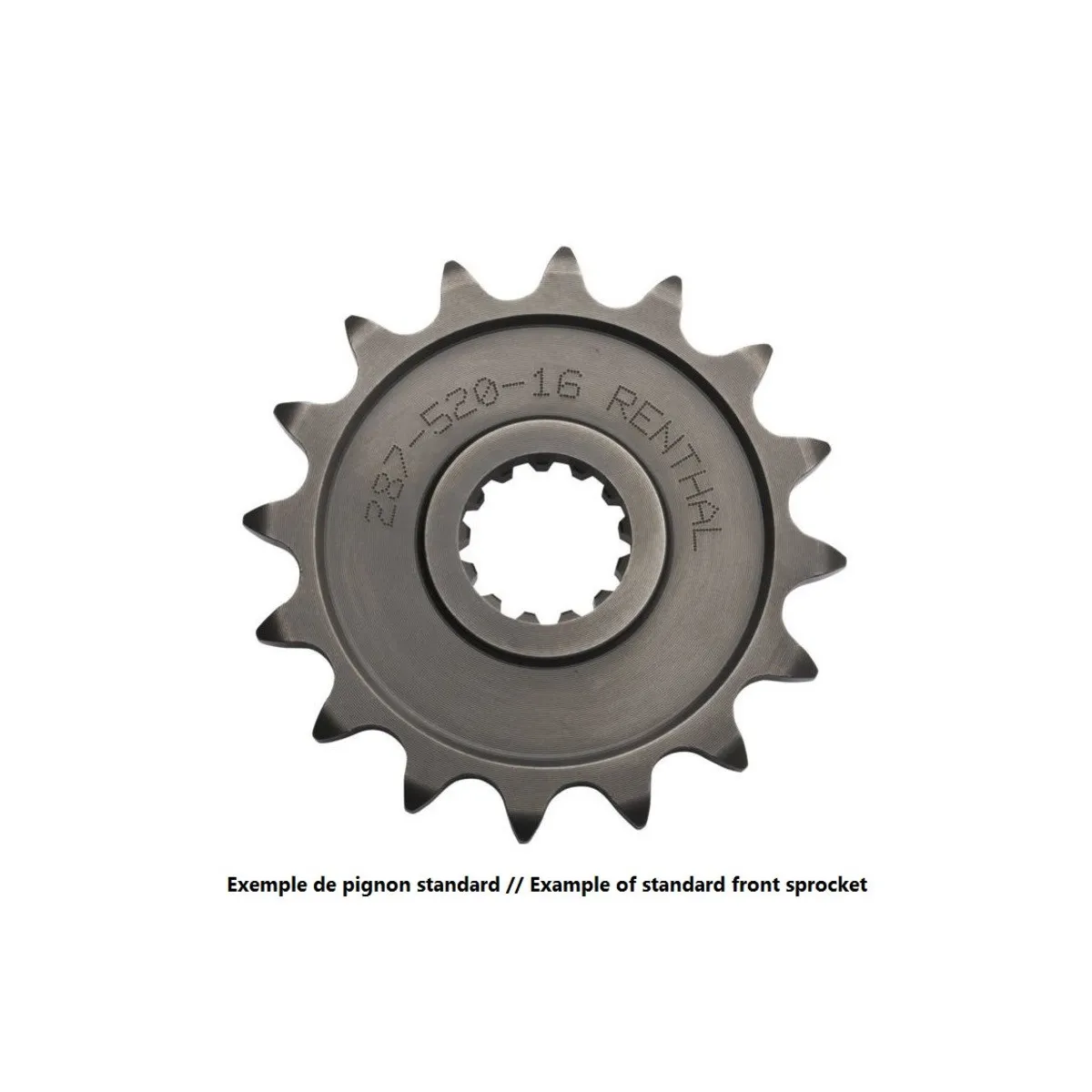Pignon de sortie Boîte RENTHAL 125 RM 1988-2008 et 250 RM-Z 2007-2012