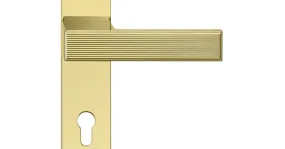 Poignée avec des lignes texturées Icon Frosio Bortolo dans un style déco moderne