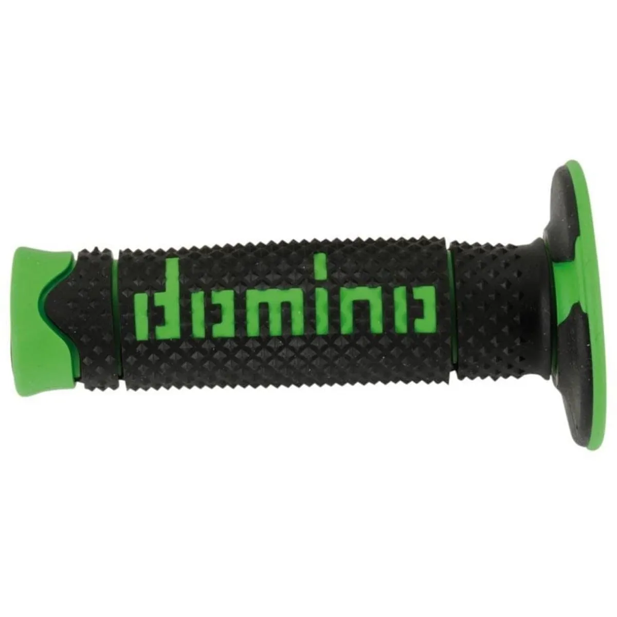 Poignées Domino A260 Dsh Full Grip Noir Vert - Revêtement poignee moto