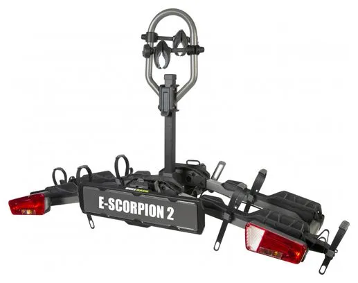 Porte-Vélos sur Boule D'Attelage Buzz Rack E-Scorpion 2 - 13 Broches - 2 Vélos (E-Bikes Compatible) Noir