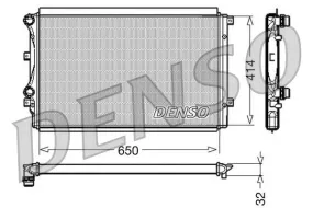 Radiateur, refroidissement du moteur DENSO DRM32015 