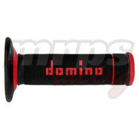 Revêtements de poignées Domino A190 Black/Red X-Treme Grips