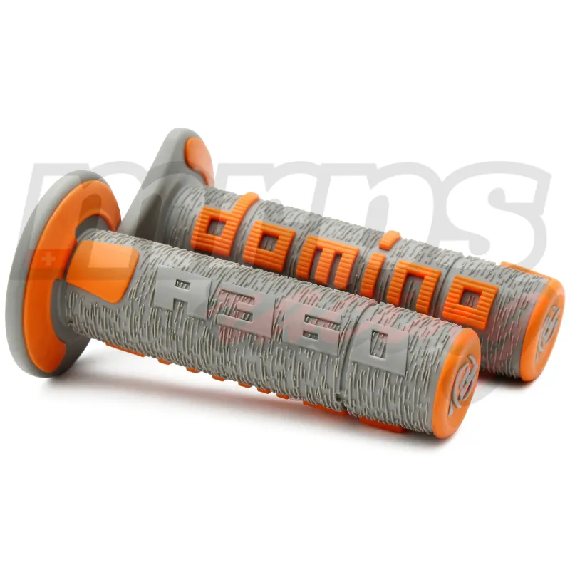 Revêtements de poignées Domino A360 Grey/Orange Off-Road Grips
