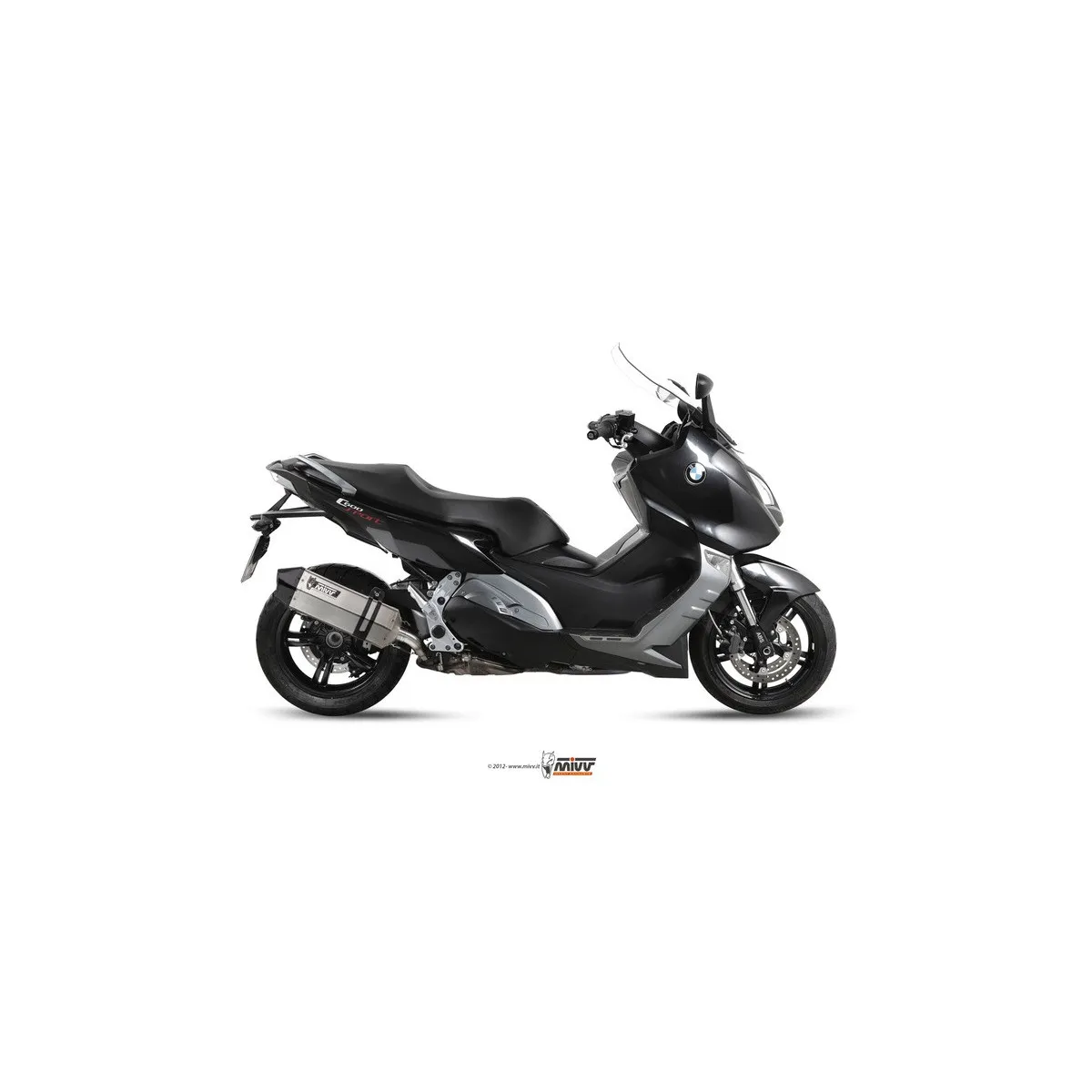 Silencieux d'échappement MIVV Speed Edge inox - carbone - BMW C 600 Sport