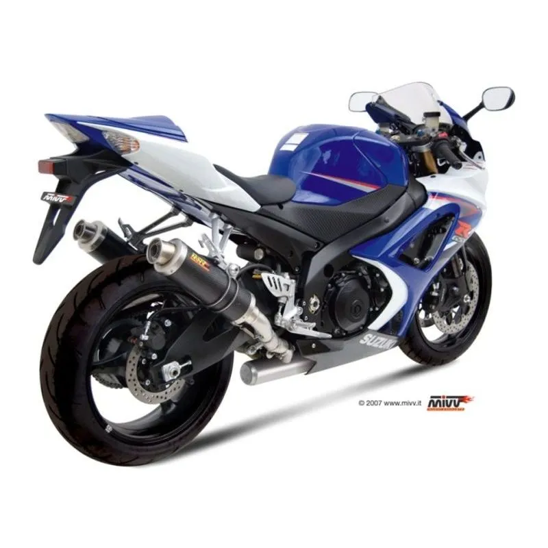 Silencieux double MIVV GP carbone Suzuki GSX-R1000:MVS028L2S