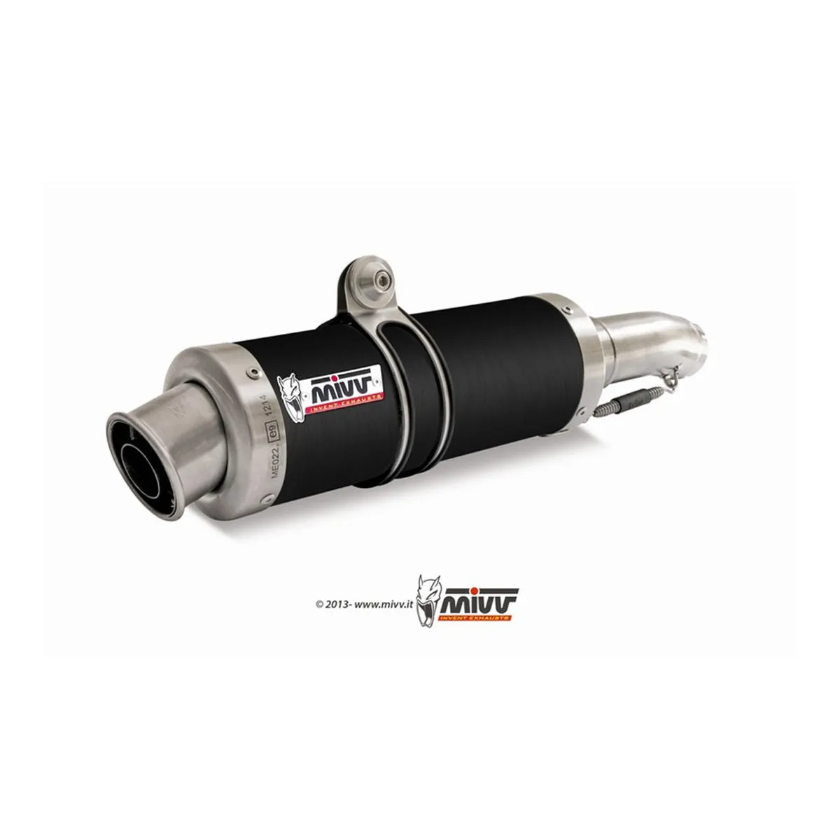 Silencieux double MIVV GP inox noir Honda FMX 650 2005-2013