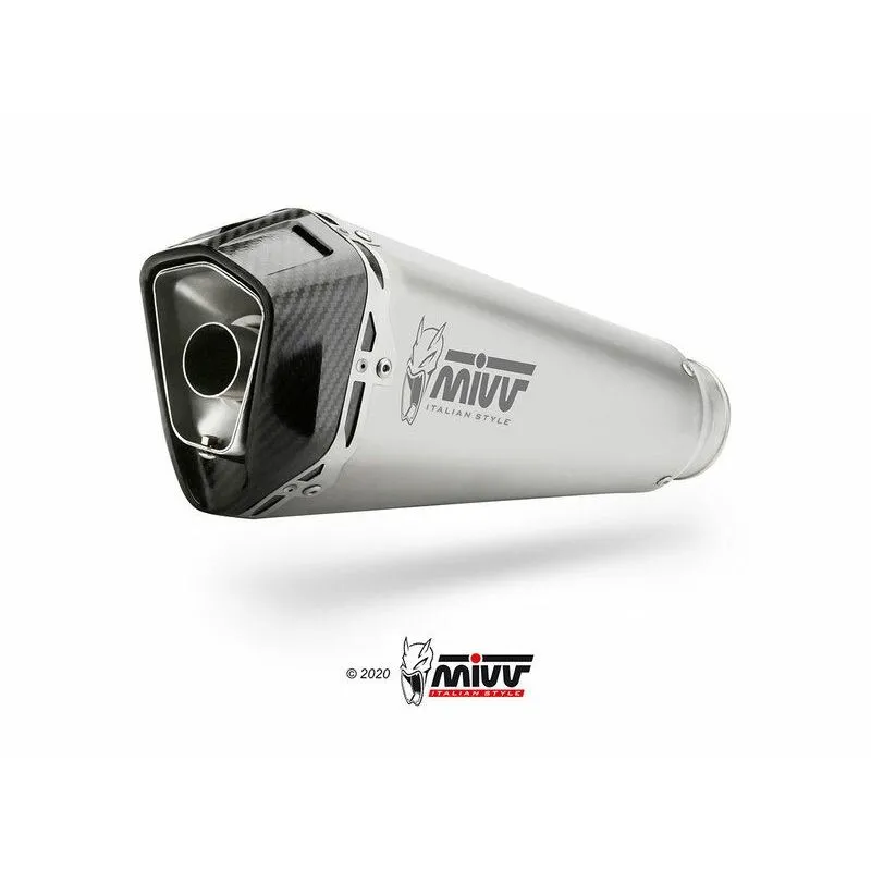 Silencieux MIVV Delta Race Inox/casquette carbone BMW F900XR - piecemotoquad