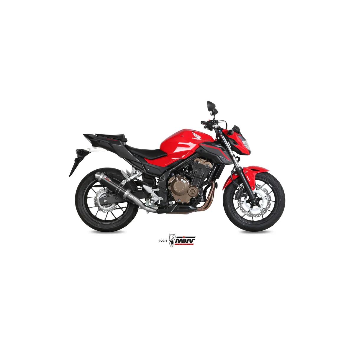 Silencieux MIVV GP Inox Noir Honda CB 500 F 2016-2018