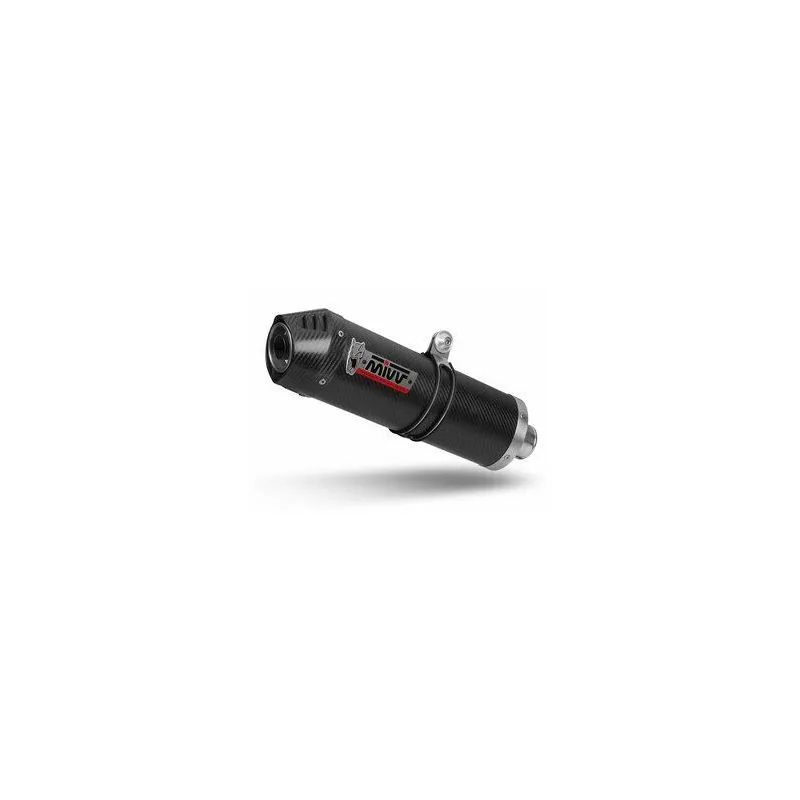 Silencieux MIVV Oval carbone/casquette carbone Benelli TRK 251 - piecemotoquad
