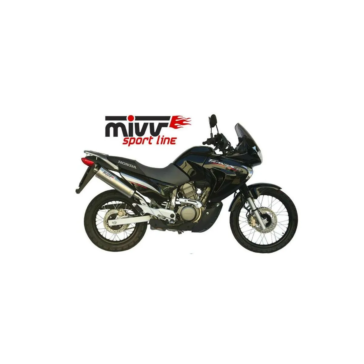 Silencieux MIVV Oval inox Honda XL650V Transalp 2005-2007