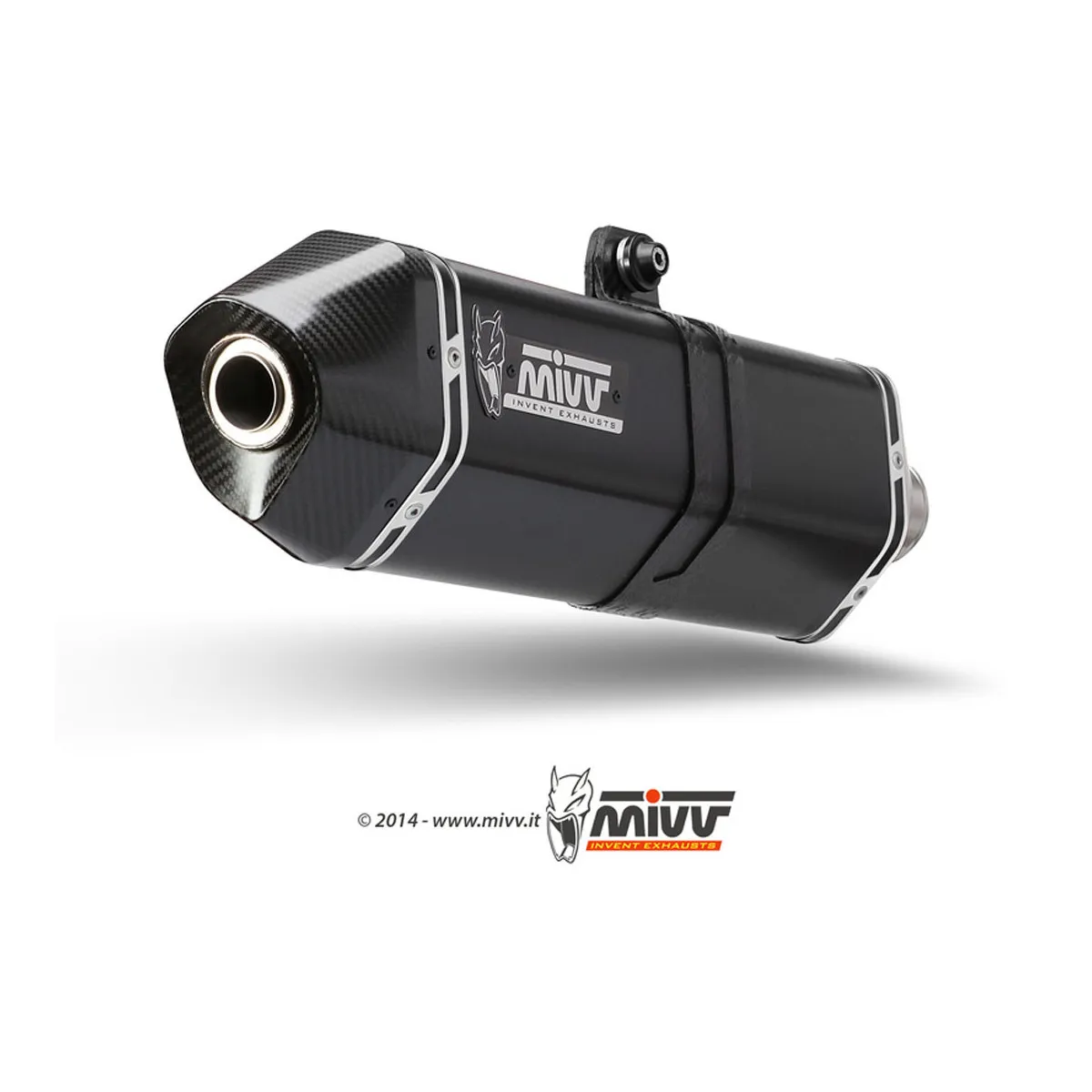 Silencieux MIVV Speed Edge inox noir Suzuki GSF 1250 Bandit 2009-2016