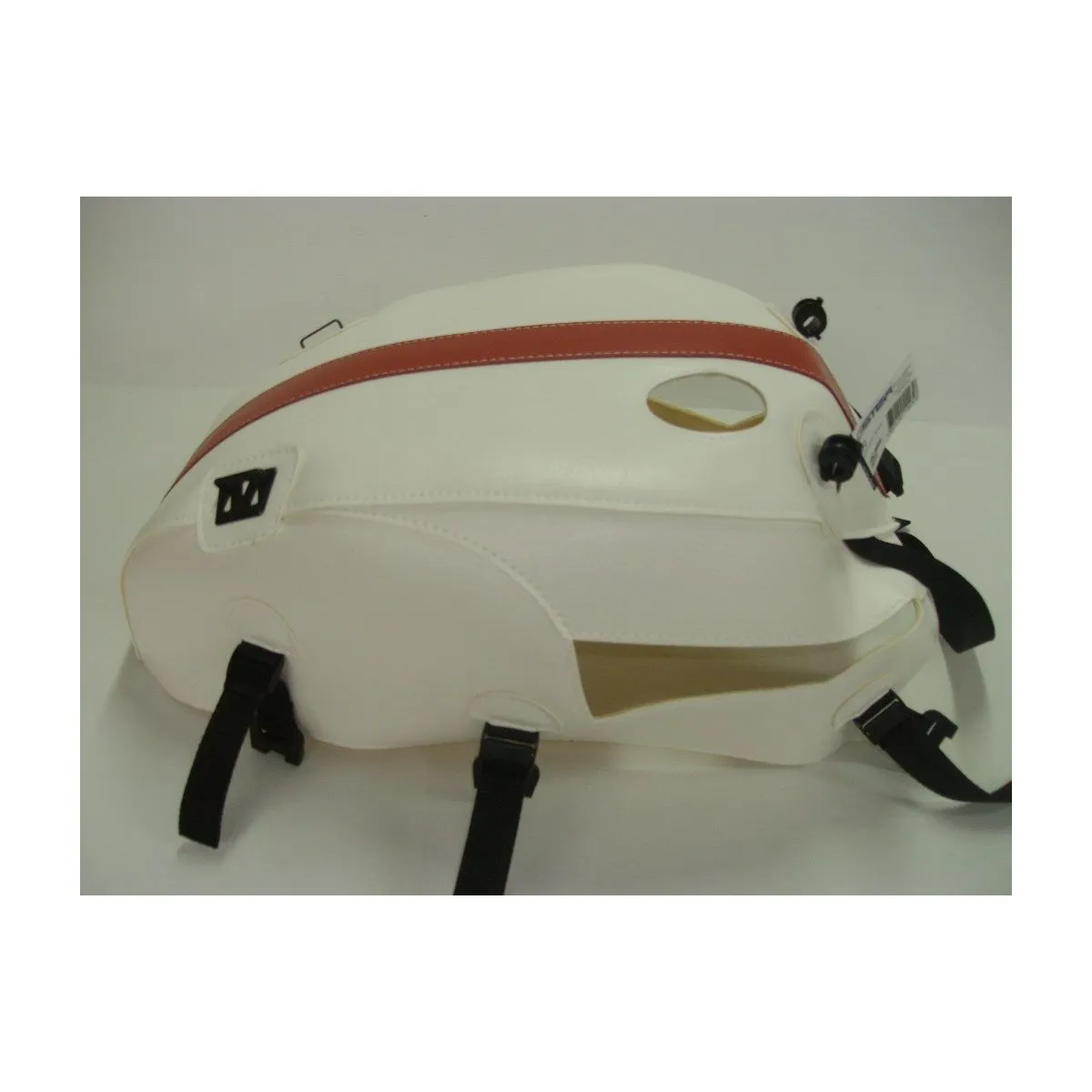 Tapis de réservoir BAGSTER Triumph 800/900 Bonneville 2008-2013 900 Scrambler 2008-2015 900 Thruxton 2008-2013 Blanc / Vermil…