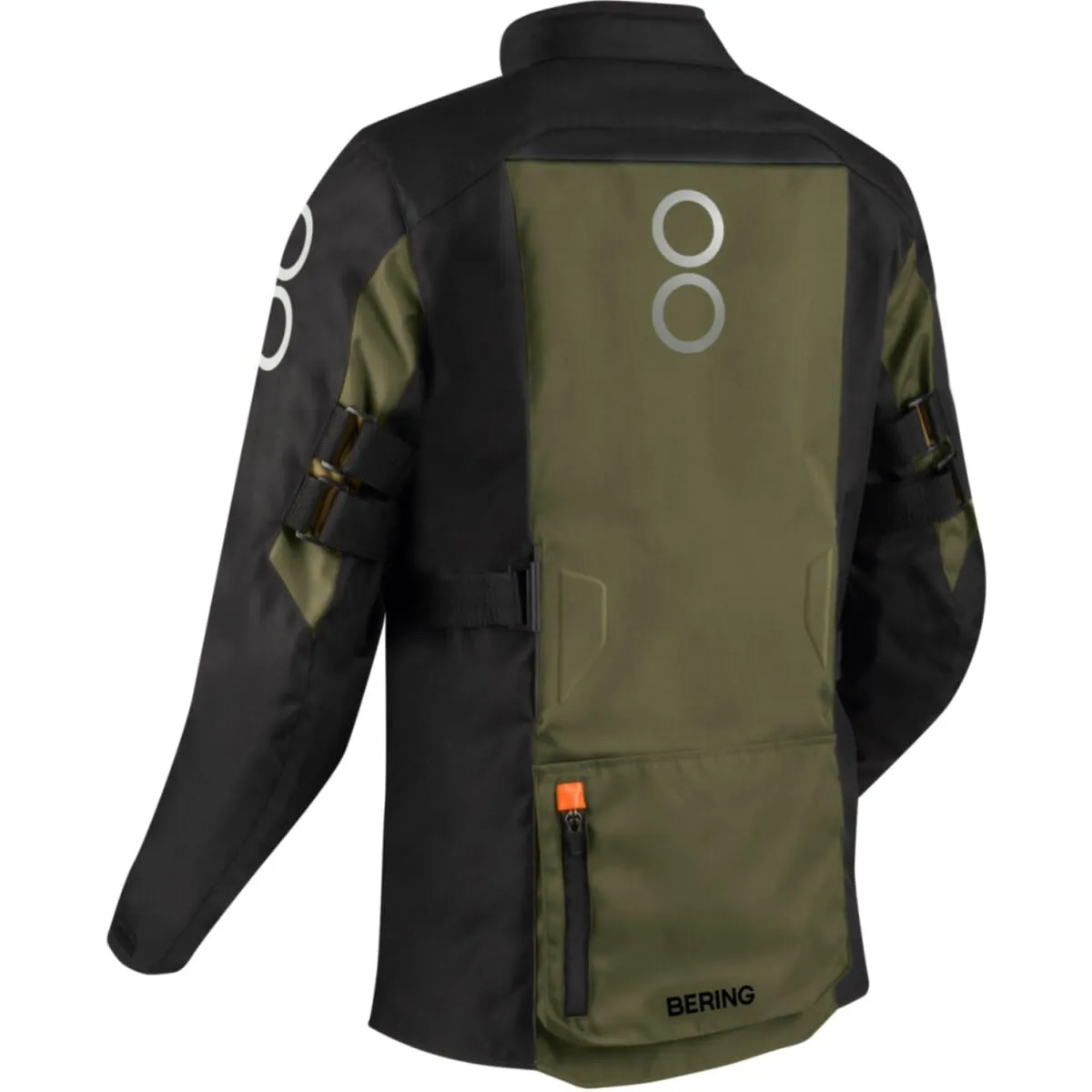 Veste Bering Zephyr Noir Kaki Orange - Blouson Moto Textile