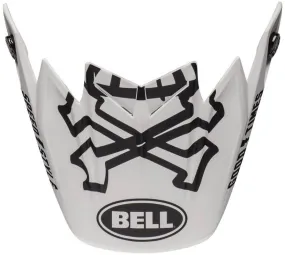 Visière Bell Moto 9 Flex Fasthouse WRWF matte gloss white red, Visor